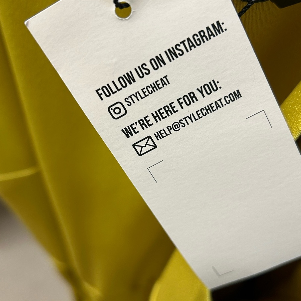 Stylecheat Chartreuse Asymmetrical Ruffled Halter Dress - Picture 5 of 10